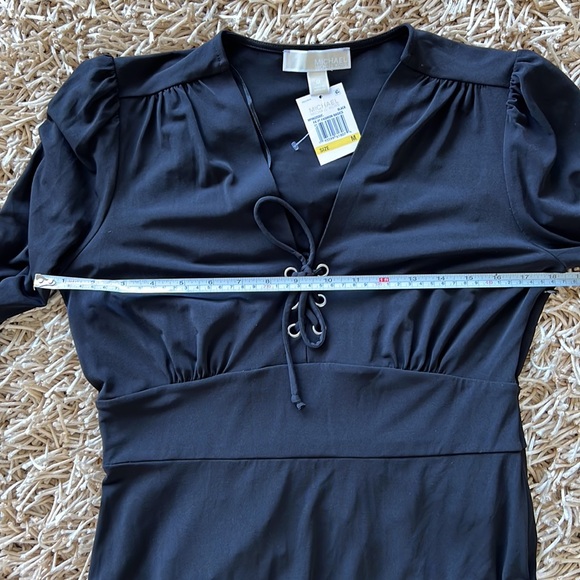 MICHAEL Michael Kors Women’s Long Sleeve Lace-Up Dress Black Size M - Picture 9 of 12